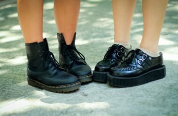 Photo Black ankle boots