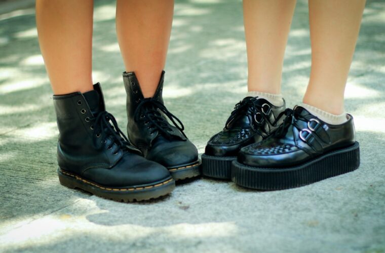 Photo Black ankle boots