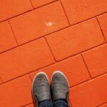 Photo orange shoes