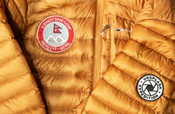 Photo down jacket
